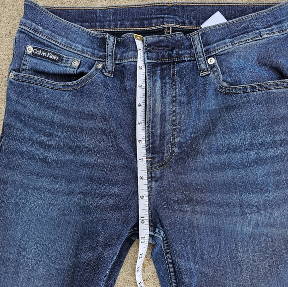 Calvin Klein Blue Straight Jeans Classic Style - Picture 7 of 11